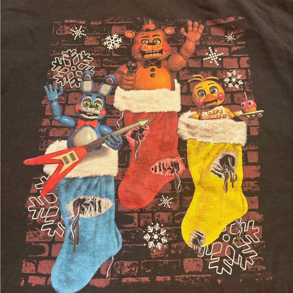 Five Nights at Freddy's Holiday Stocking Graphic Tee